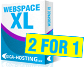 2 for 1 Webspace package