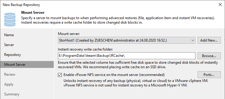 Performing Instant Recovery of Workloads to Hyper-V - Veeam Backup