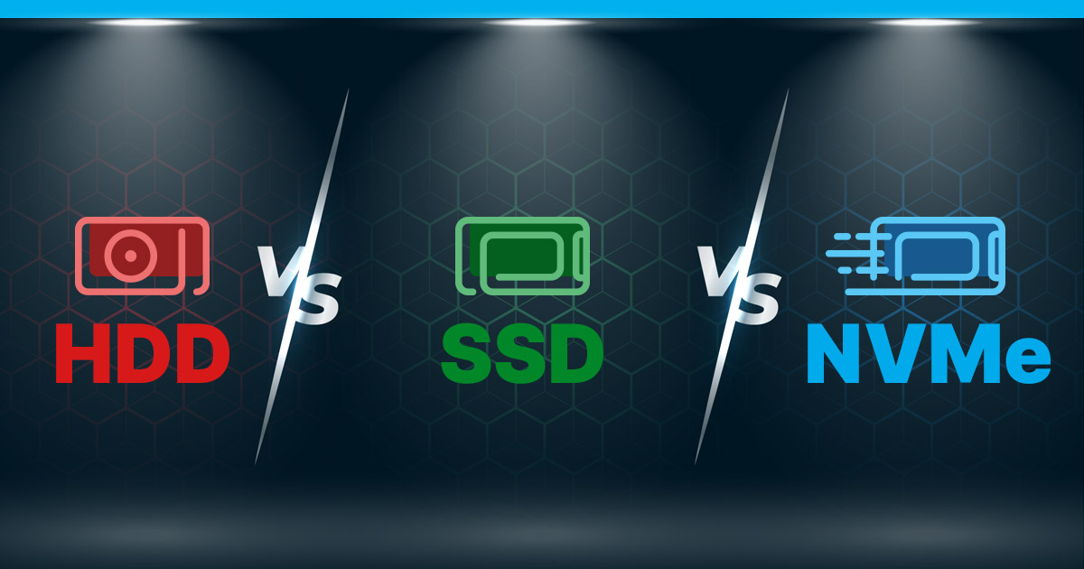 cover pic NVMe vs SSD vs HDD