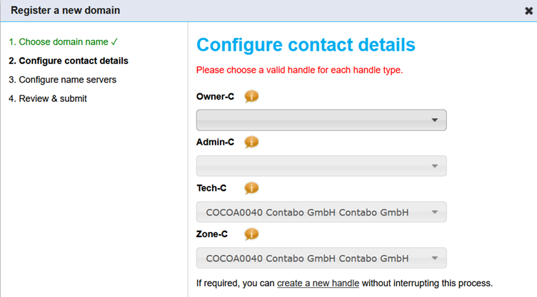 Setting up your contact details