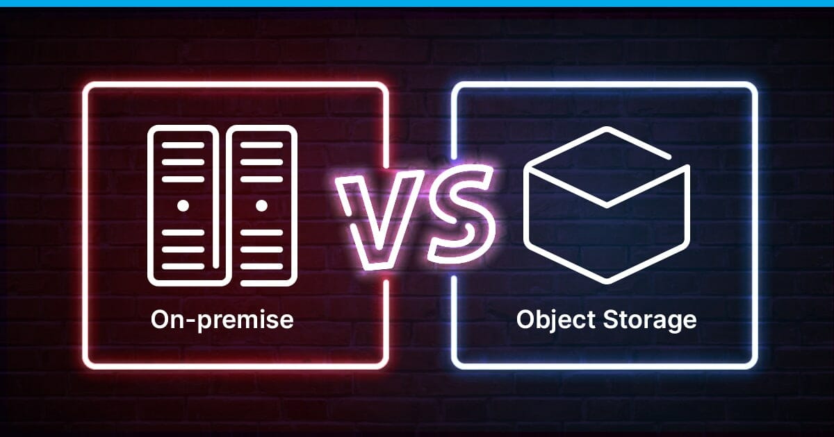 On-Premises Storage vs. Object Storage (Head image)
