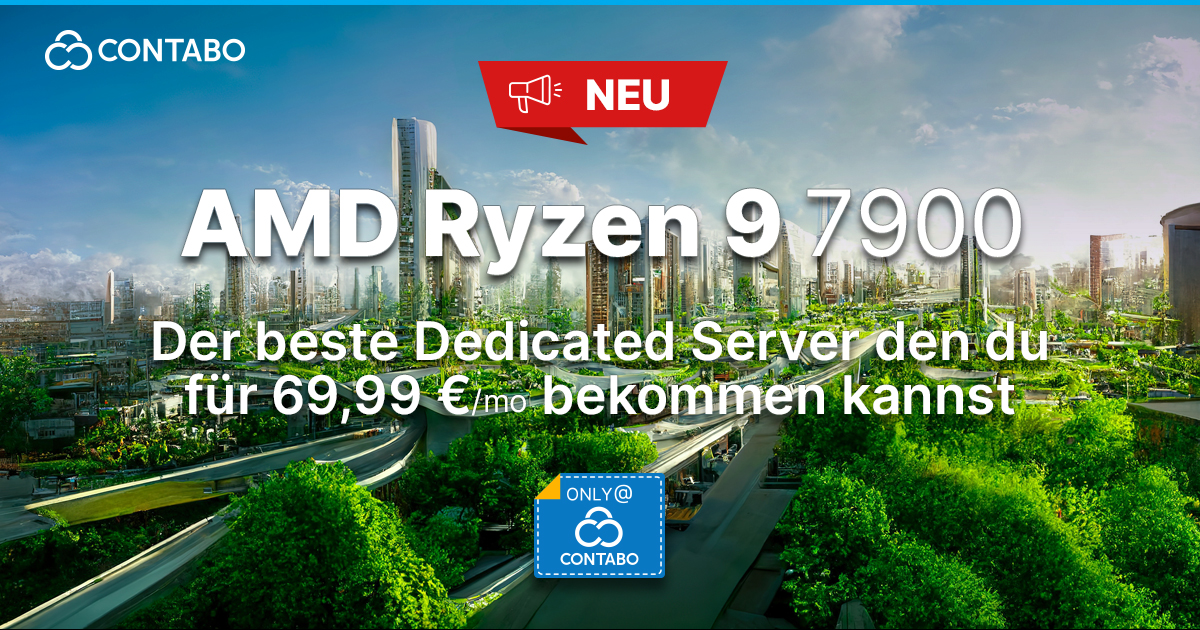 Wir präsentieren den neuen Ryzen 9 Dedicated Server | Contabo
