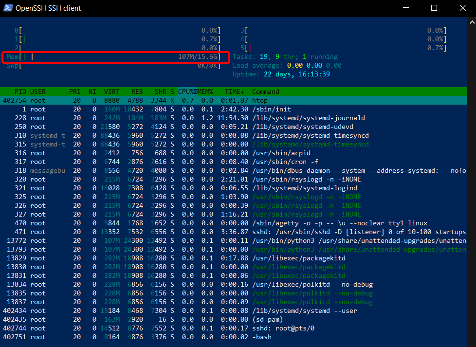 What is htop and How to Use It on a VPS (htop RAM usage)