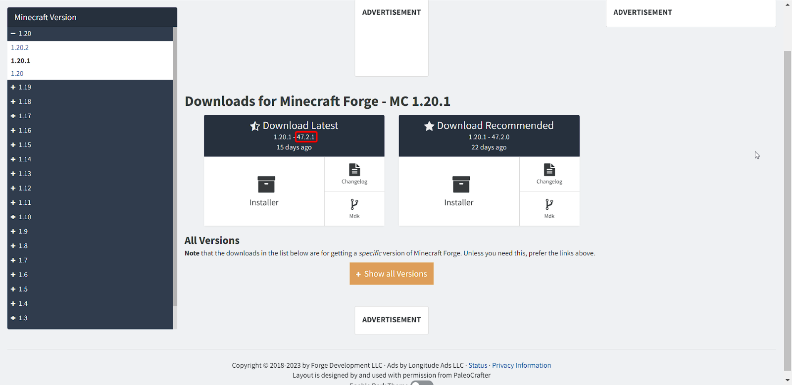 How to install Minecraft Forge 1.20