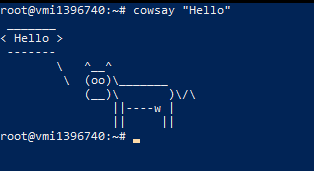 cowsay Output