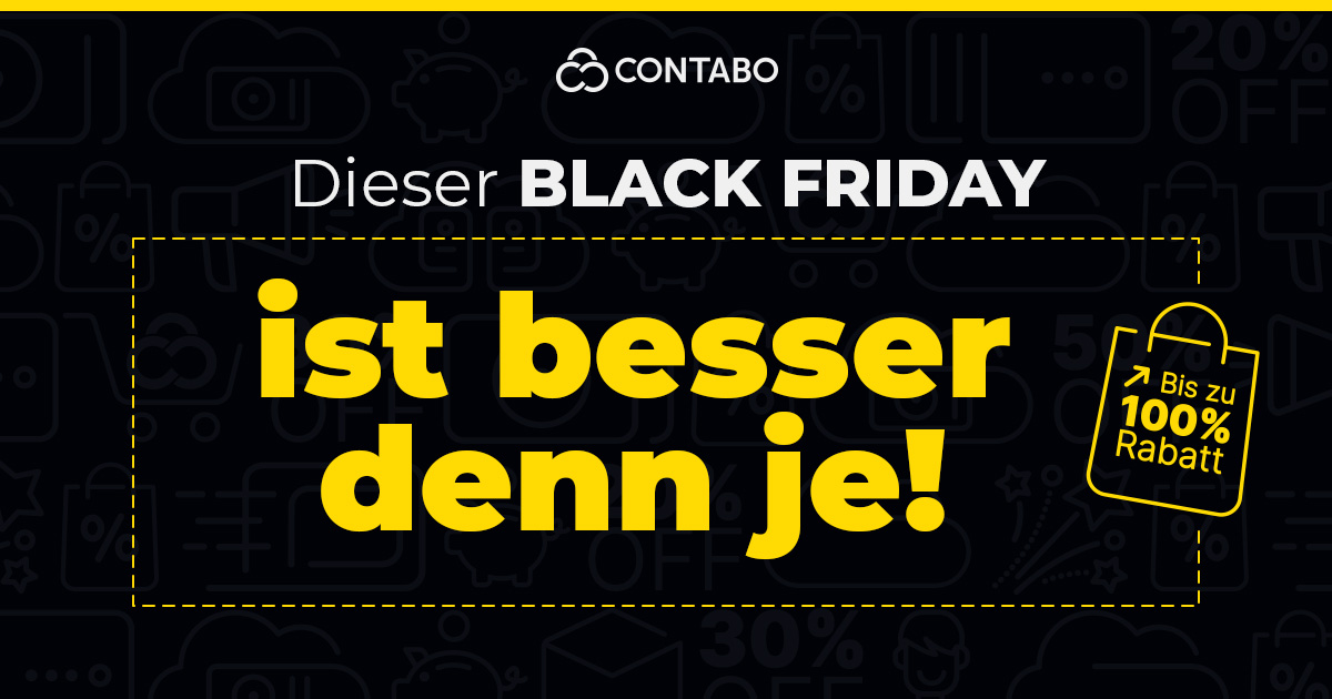 Black Friday & Cyber Monday Deals bei Contabo (head image)