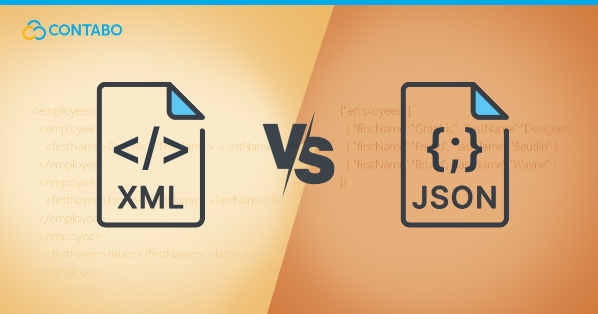 XML vs. JSON - Head Image