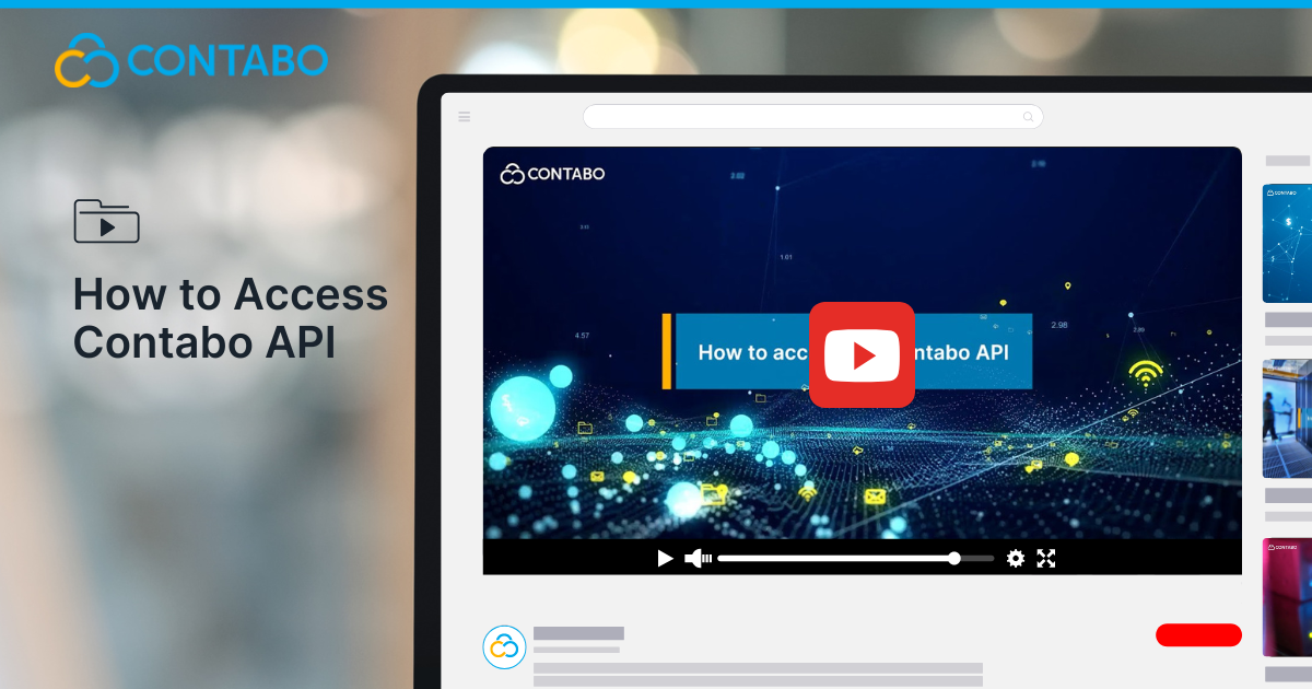 How to Access Contabo API Watch how to use the Contabo API for easy hosting management