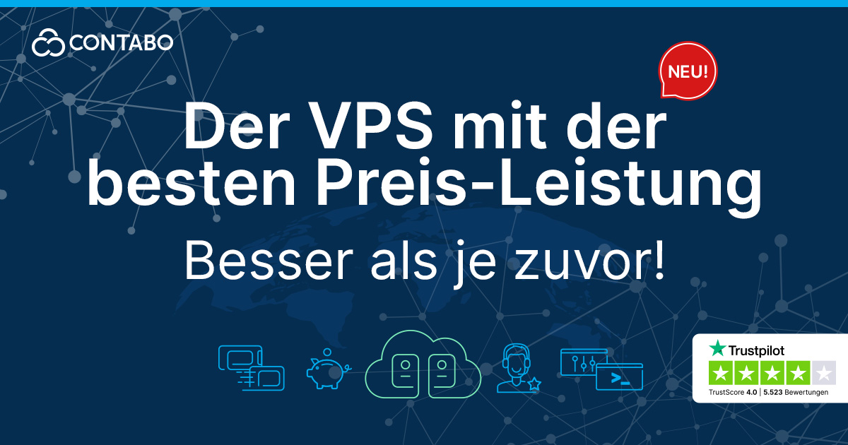 Der beste VPS der Welt - jetzt besser denn je! Lerne die neue Contabo Cloud VPS-Produkteihe kennen
