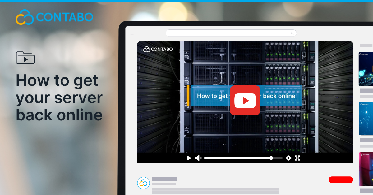 How to get your server back online