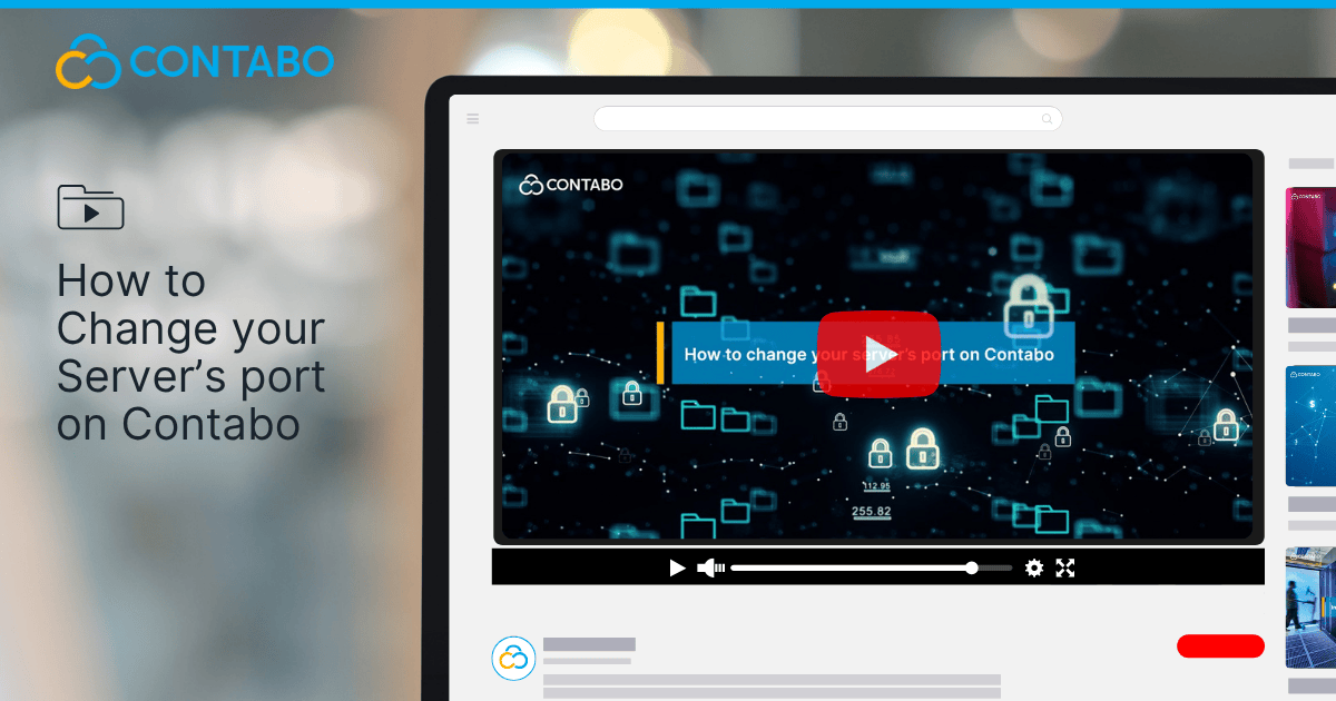 Guide on how and why to change your server's port at Contabo