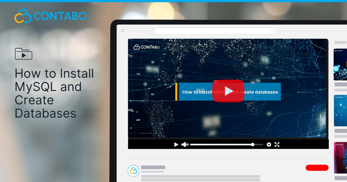How to Install MySQL and Create Databases