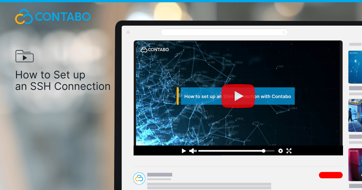 How to set up an SSH with Contabo