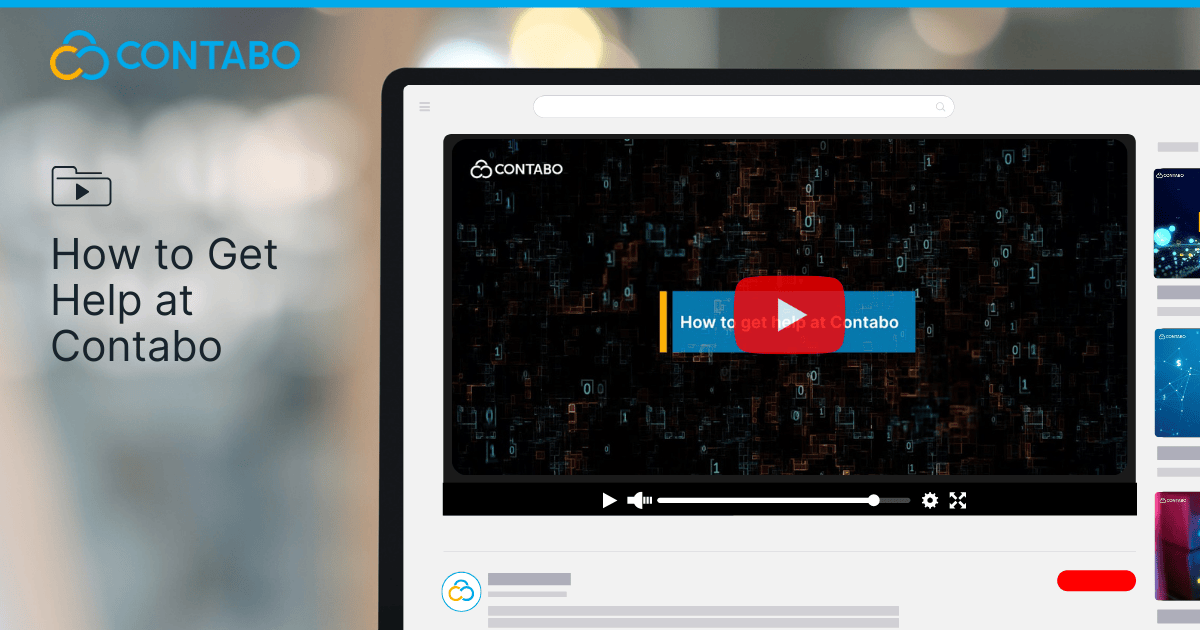 How to Get Help at Contabo