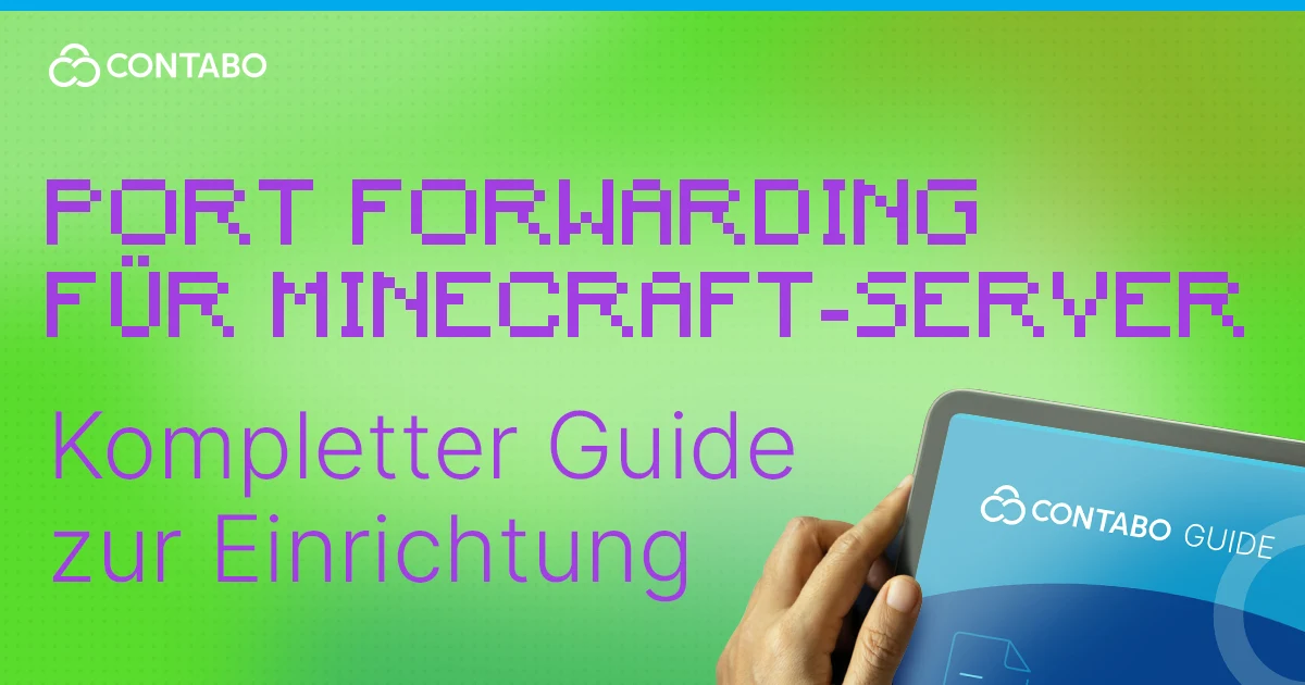 Port Forwarding für Minecraft-Server: Kompletter Guide zur Einrichtung (Titelbild)