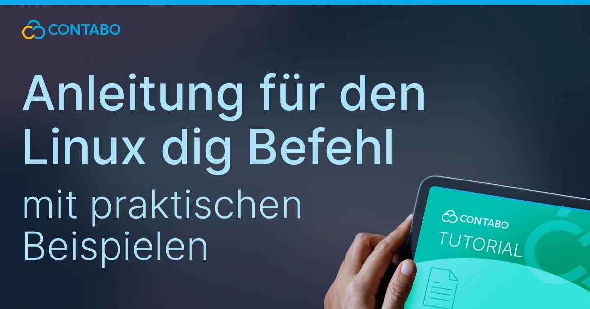 Anleitung für den Linux dig Befehl mit praktischen Beispielen (Titelbild)