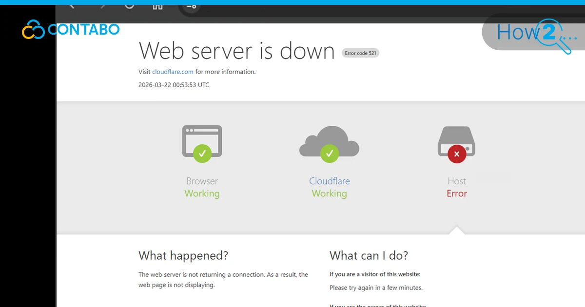 Cloudflare Error 521