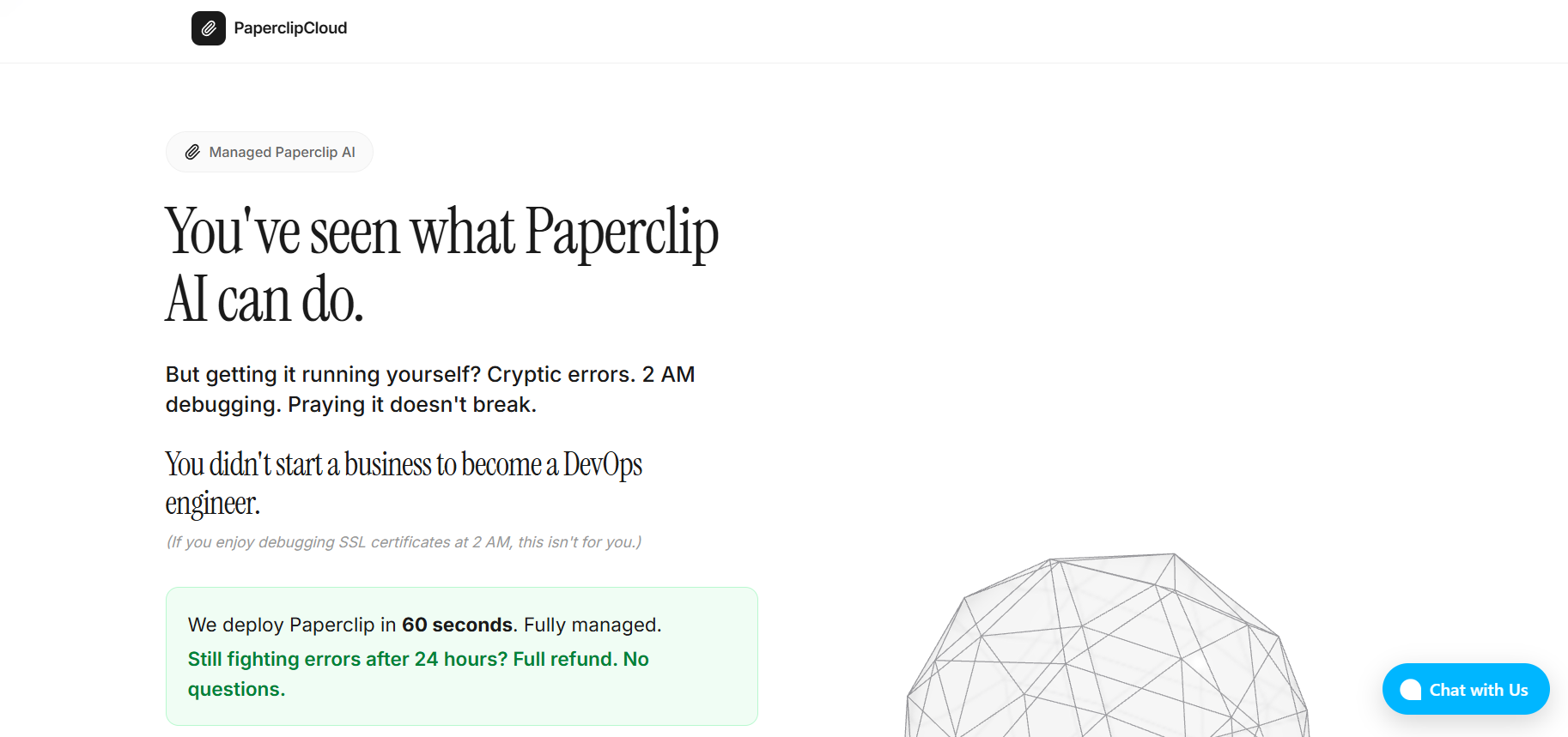 PaperclipCloud website image