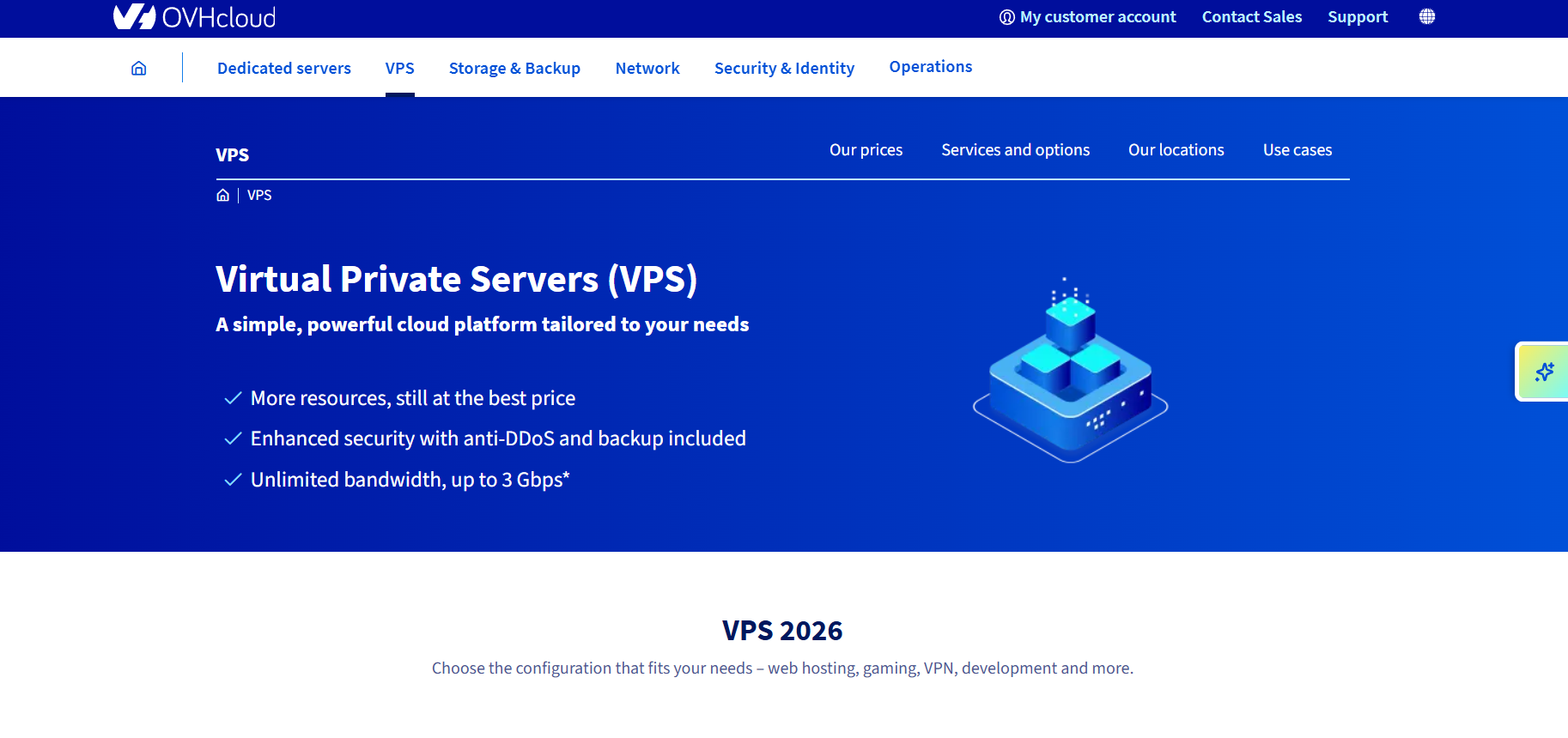 OVHcloud website image